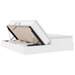 vidaXL Postel s úložným prostorem a matrací Biela 180 x 200 cm – Obrázok 7