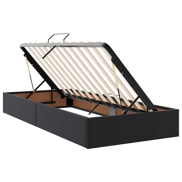 vidaXL Postel s úložným prostorem a matrací Čierna 200 x 200 cm – Obrázok 6