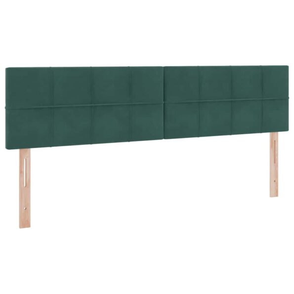 vidaXL Úložná posteľ s matracmi s úložiskom Tmavozelená 90 x 200 cm – Obrázok 9