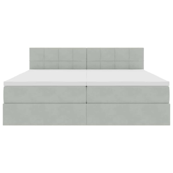 vidaXL Úložná posteľ s matracmi s úložiskom Svetlosivá 100 x 200 cm – Obrázok 10