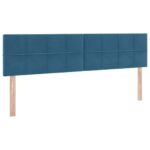 vidaXL Úložná posteľ s matracmi s úložiskom Tmavomodrá 100 x 200 cm – Obrázok 9