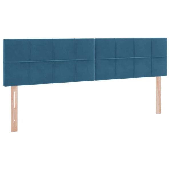 vidaXL Úložná posteľ s matracmi s úložiskom Tmavomodrá 100 x 200 cm – Obrázok 9