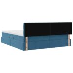 vidaXL Úložná posteľ s matracmi s úložiskom Tmavomodrá 100 x 200 cm – Obrázok 12