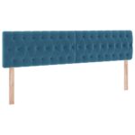 vidaXL Úložná posteľ s matracmi s úložiskom Tmavomodrá 100 x 200 cm – Obrázok 9