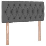 vidaXL Postel s úložným prostorem a LED svetlom Tmavo šedá 90 x 200 cm – Obrázok 10