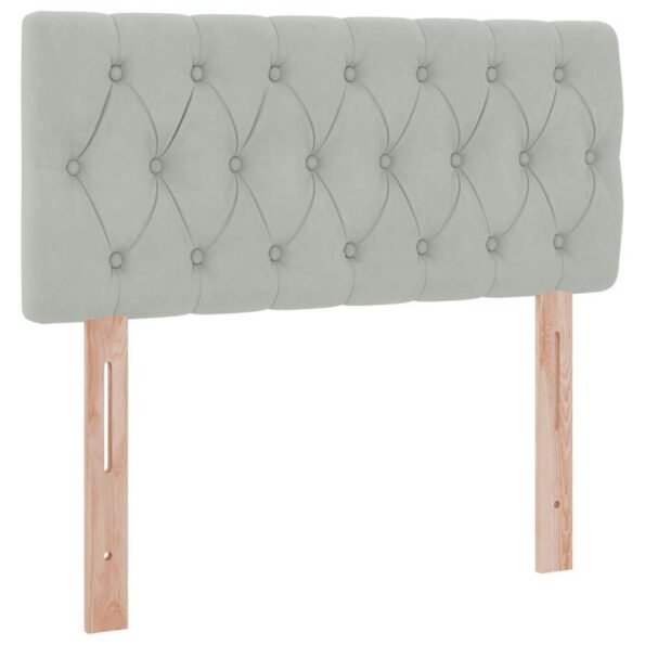 vidaXL Postel s úložným prostorem a LED svetlom Svetlosivá 90 x 200 cm – Obrázok 10