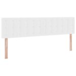 vidaXL Postel s úložným prostorem a LED svetlom Čistá biela Umelá koža – Obrázok 10