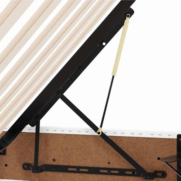 vidaXL Úložná posteľ s matracmi Čistá biela 90 x 200 cm Umelá koža – Obrázok 13