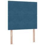 vidaXL Postel s úložným prostorem a matrací Tmavomodrá 100 x 200 cm – Obrázok 9