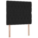 vidaXL Postel s úložným prostorem a matrací Čierna 90 x 200 cm Zamat – Obrázok 9