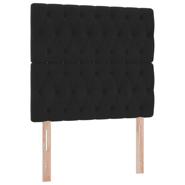 vidaXL Postel s úložným prostorem a matrací Čierna 90 x 200 cm Zamat – Obrázok 9