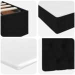 vidaXL Postel s úložným prostorem a LED svetlom Čierna 90 x 200 cm – Obrázok 13