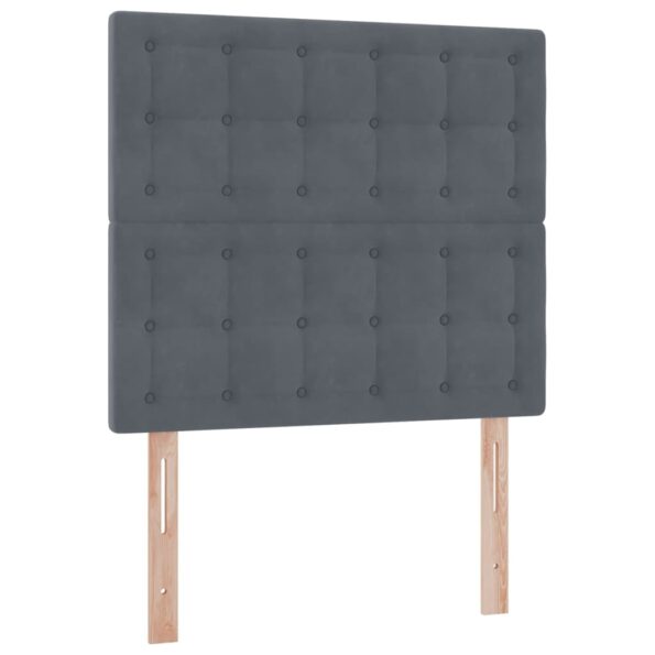 vidaXL Postel s úložným prostorem a LED svetlom Tmavo šedá 90 x 200 cm – Obrázok 10