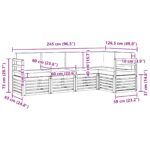 vidaXL Sada rohových gaučov s vankúšom 5 pcs Prírodná a antracitová – Obrázok 7