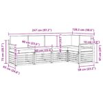 vidaXL Sada rohových gaučov s vankúšom 5 pcs Prírodná a antracitová – Obrázok 7