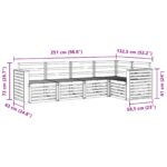 vidaXL Súpravy pohoviek 5 pcs Prírodná Pevné akáciové drevo – Obrázok 6