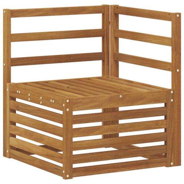 vidaXL Súpravy pohoviek 7 pcs Prírodná Pevné akáciové drevo – Obrázok 4