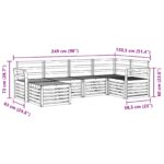 vidaXL Súpravy pohoviek 8 pcs Prírodná Pevné akáciové drevo – Obrázok 8