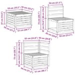 vidaXL Súpravy pohoviek 8 pcs Prírodná Pevné akáciové drevo – Obrázok 9