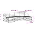 vidaXL Súpravy pohoviek 8 pcs Prírodná Pevné akáciové drevo – Obrázok 7