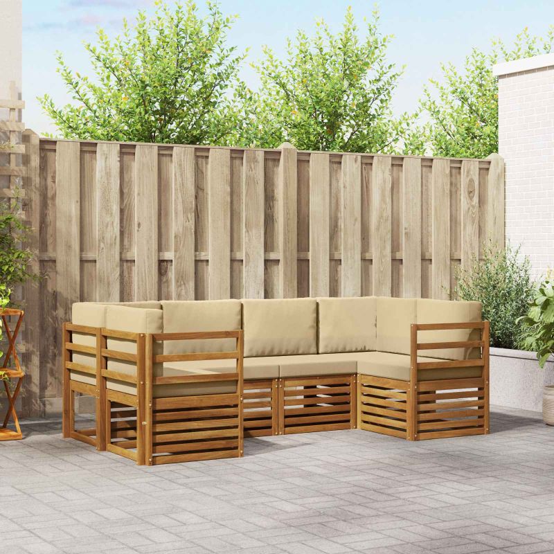 3375353_1.jpg vidaXL Súpravy pohoviek 20 pcs Prírodná Pevné akáciové drevo – Obrázok 1