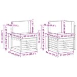 vidaXL Súpravy pohoviek 20 pcs Prírodná Pevné akáciové drevo – Obrázok 8