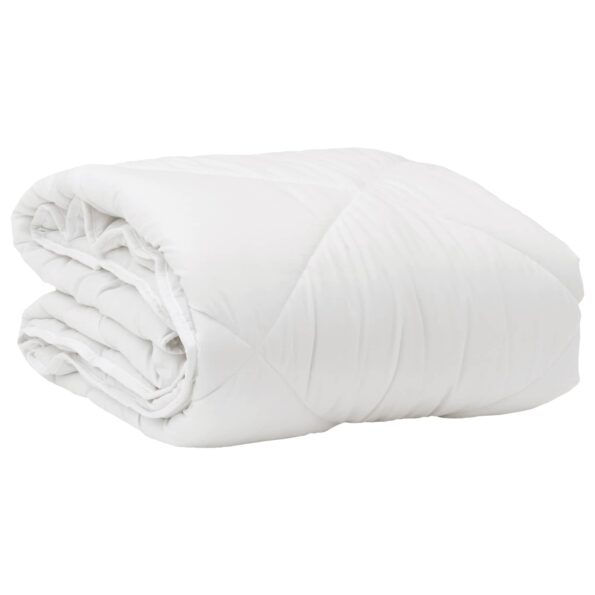 vidaXL Celoročná prikrývka s vankúšom 2 pcs Biela Mikrovlákno – Obrázok 4