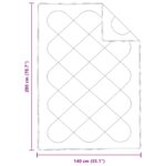 vidaXL Zima-leto perina s vankúšom Biela 140 x 200 cm Mikrovlákno – Obrázok 8