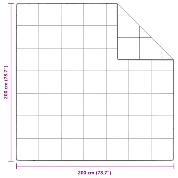 Zimný prikrývka set s vankúšom 3 pcs Biela 200 x 200 cm – Obrázok 8