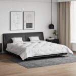 vidaXL Paplón s vankúšom 3 pcs Biela 260 x 220 cm Mikrovlákno