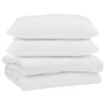 Prikrývka s vankúšmi Argylový 3 pcs Biela 200 x 200 cm Mikrovlákno – Obrázok 2