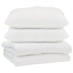 Prikrývka s vankúšmi Argylový 3 pcs Biela 240 x 200 cm Mikrovlákno – Obrázok 2