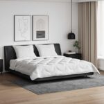 Prikrývka s vankúšmi Argyle 3 pcs Biela 240 x 200 cm Mikrovlákno