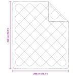 Prikrývka s vankúšmi Argyle 3 pcs Biela 240 x 200 cm Mikrovlákno – Obrázok 8