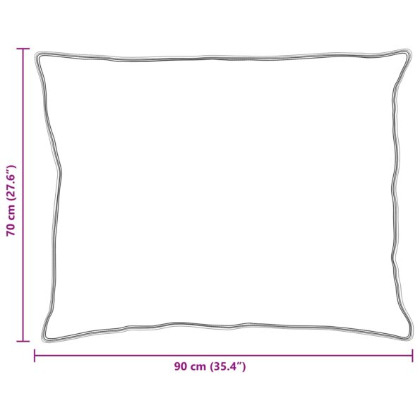 vidaXL Paplón s vankúšom 3 pcs Biela 200 x 200 cm Mikrovlákno – Obrázok 9