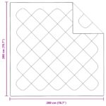 vidaXL Zimný prehoz s vankúšom 3 pcs Biela 200 x 200 cm Mikrovlákno – Obrázok 8