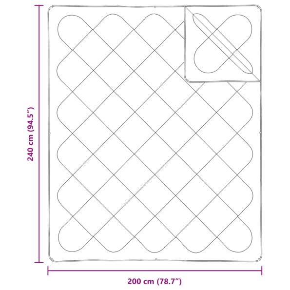 Prikrývková súprava s vankúšom 3 pcs Biela 240 x 200 cm Mikrovlákno – Obrázok 8