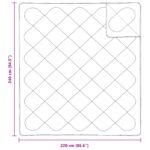 Prikrývková súprava s vankúšom 3 pcs Biela 240 x 220 cm Mikrovlákno – Obrázok 8