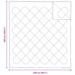 Prikrývková súprava s vankúšom 3 pcs Biela 240 x 260 cm Mikrovlákno – Obrázok 8