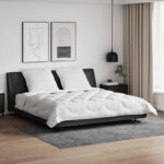 Prikrývková súprava s vankúšom 3 pcs Biela 200 x 200 cm Mikrovlákno