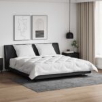 Prikrývková súprava s vankúšom 3 pcs Biela 240 x 220 cm Mikrovlákno