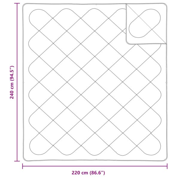 Prikrývková súprava s vankúšom 3 pcs Biela 240 x 220 cm Mikrovlákno – Obrázok 8