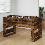 vidaXL Stolný futbal Údený Dub 146,5 x 74 x 85 cm Kompozitné drevo