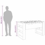vidaXL Stolný futbal Údený Dub 146,5 x 74 x 85 cm Kompozitné drevo – Obrázok 11