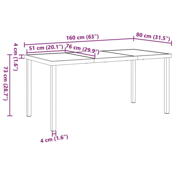 vidaXL Záhradný jedálenský set 5 pcs Čierna polyratan – Obrázok 11