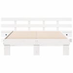 vidaXL Rám postele so zásuvkou Biela 120 x 200 cm – Obrázok 5