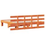 vidaXL Rám postele Hnedá Štandardná britská malá dvojka 4 ft – Obrázok 7