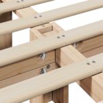 vidaXL Rám postele s úložiskom Hnedá 200 x 200 cm Borovicové drevo – Obrázok 10