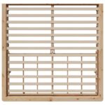 vidaXL Rám postele s úložiskom Hnedá 200 x 200 cm Borovicové drevo – Obrázok 8