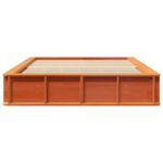 vidaXL Rám postele Voskovo hnedá 135 x 190 cm – Obrázok 4